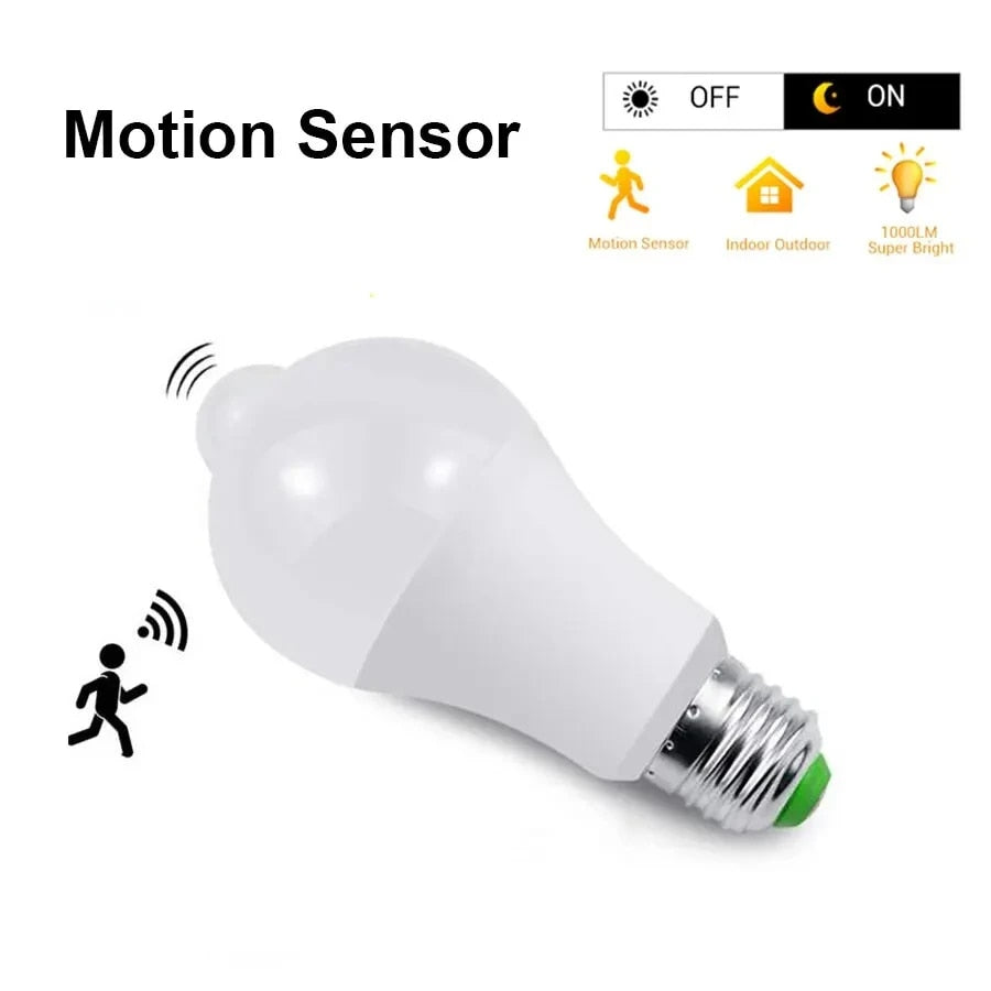 12W Motion Sensor LED Light – Energy-Efficient, Waterproof, Indoor/Outdoor Use, Automatic On/Off